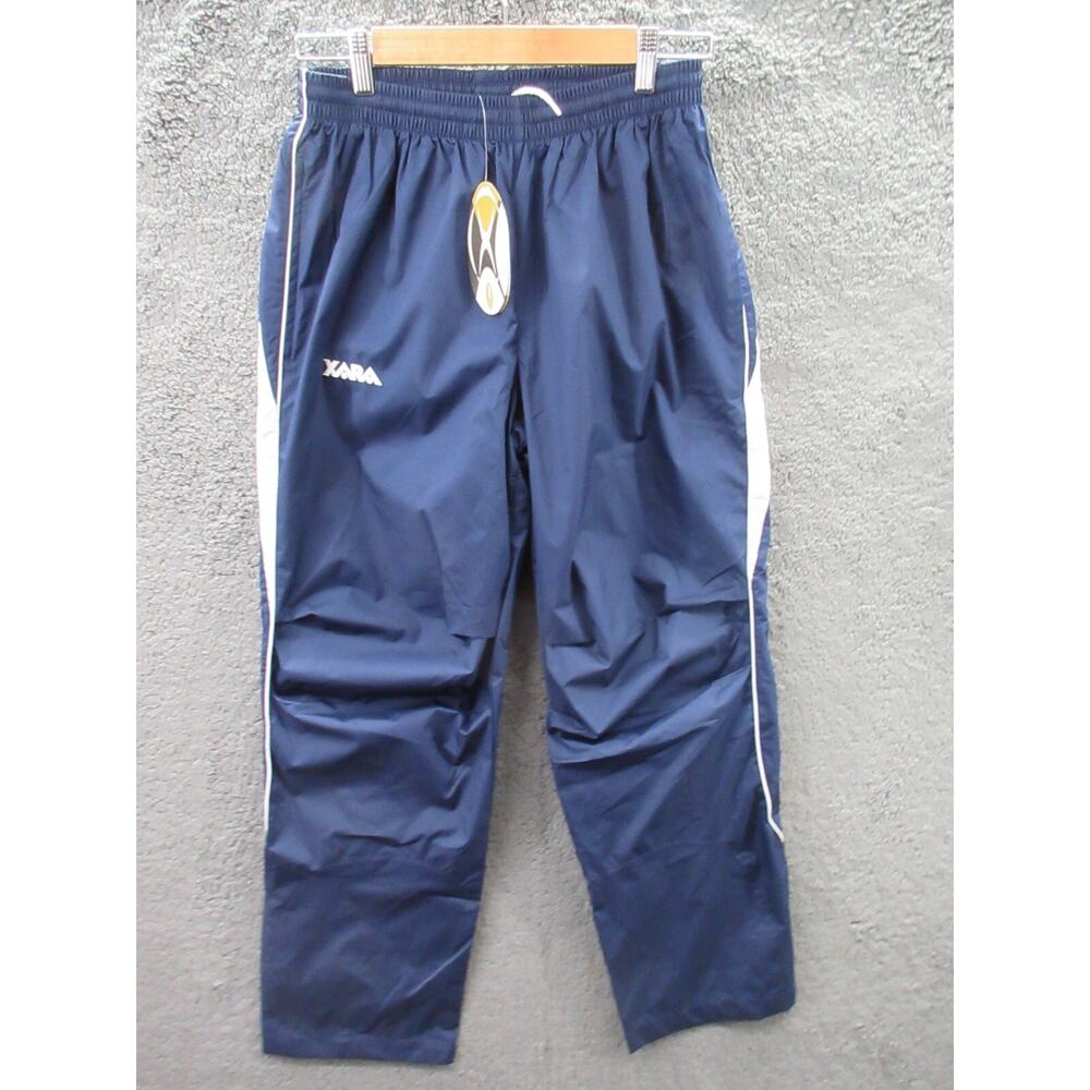 NWT XARA Vintage Polyester Lined Blue Track Pants Men's Medium
